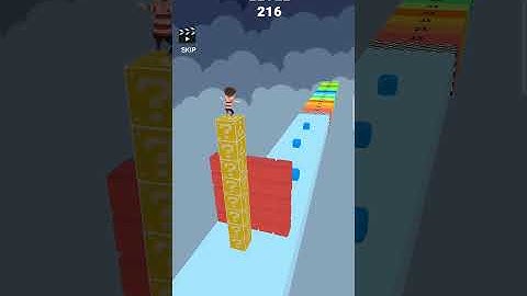 Cube stacker surfer 3d Epic android and iOS gameplay level 216