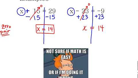 Solving 1 Step Equations Add Sub 5 3 and 2 5