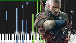 Geralt of Rivia (Main Theme) - The Witcher 3 [Piano Tutorial] (Synthesia) // ThePandaTooth chords