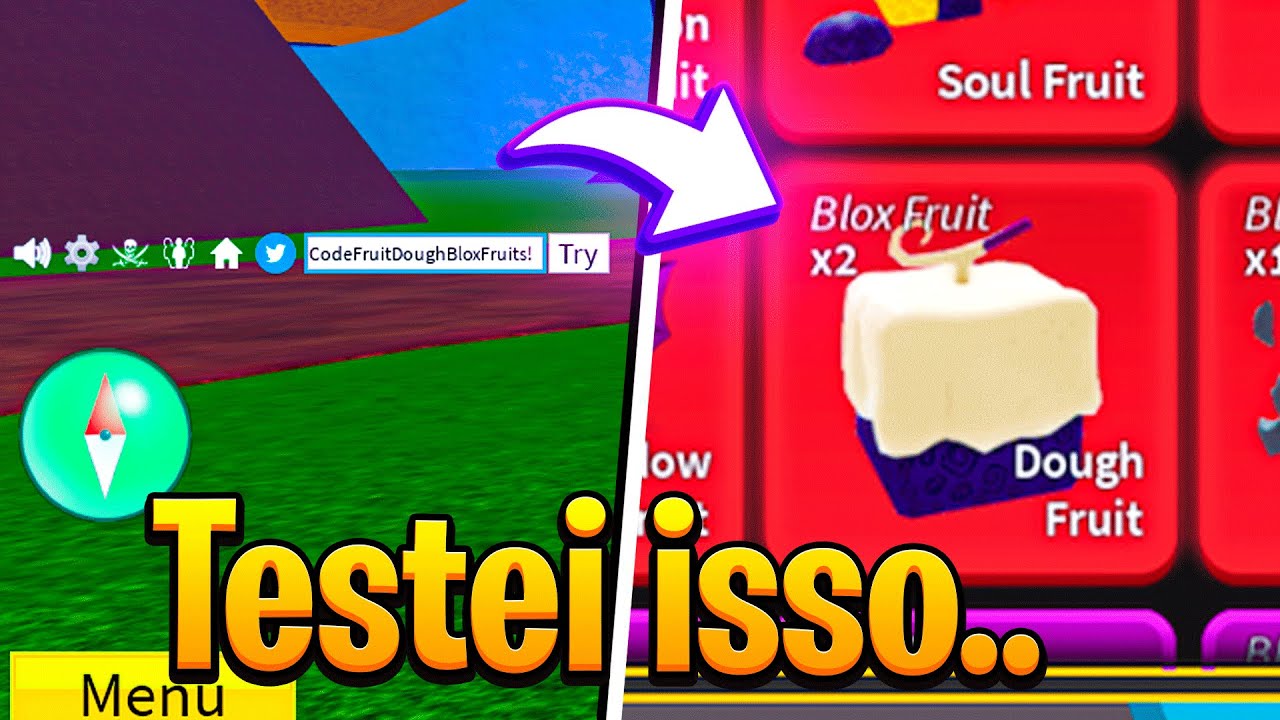 Como Jogar de DOUGH no Blox Fruits! #bloxfruits #roblox