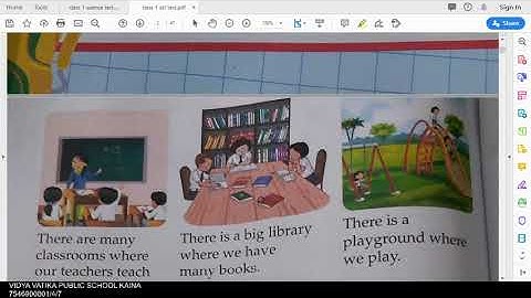 class 1 sst chapter 5 My school part 1