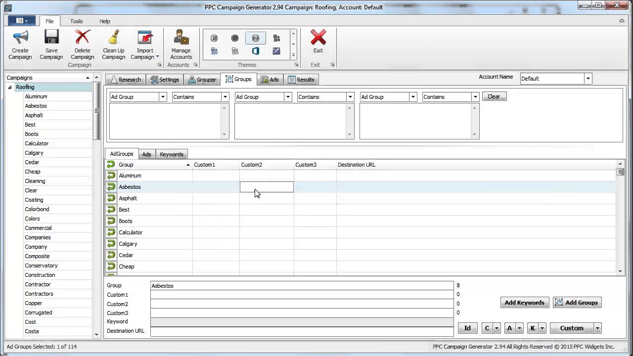 PPC Campaign Generator Version 2.94 Demo
