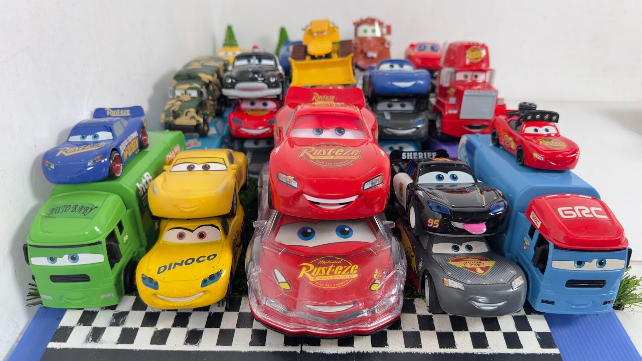 Disney Pixar Cars Unboxing Review | Full Lightning McQueen, Tow Mater, Doc Hudson, Sally, Mack
