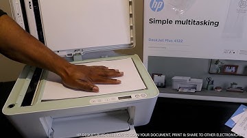 HP DESKJET PLUS 4122 HOW TO SCAN YOUR DOCUMENT, PRINT & SHARE TO OTHER ELECTRONICALLY