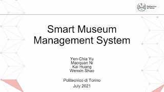 Demo video of project Smart Museum Management System
