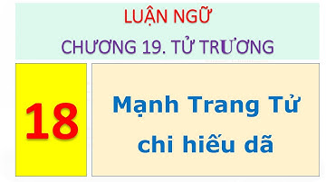 482 Luận ngữ   Chương 19 Tử Trương   18 Mạnh Trang Tử chi hiếu dã