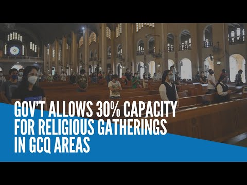 Gov’t allows 30% capacity for religious gatherings in GCQ areas