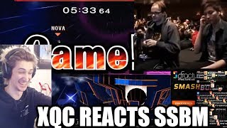 xQc Reacts to Super Smash Bros Loudest Moments by GRsmash | with Chat!