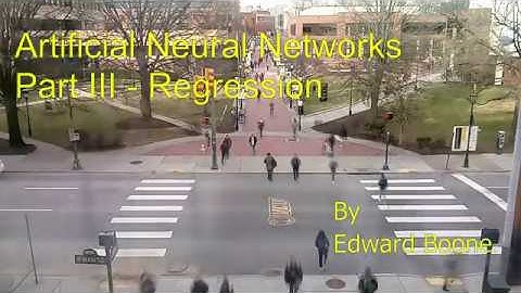 Artificial Neural Networks Part III - Regression