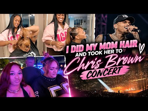 I DID MY MOM HAIR AND TOOK HER TO THE CHRIS BROWN/ USHER CONCERT !