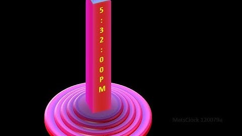 MatsClock 120079a - Free PowerPoint Digital Clock PPT