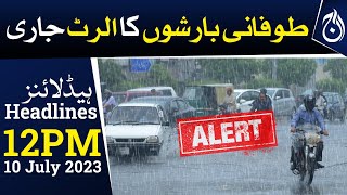 Heavy rains alert in North East Punjab - Risk of flooding in rivers - Aaj News