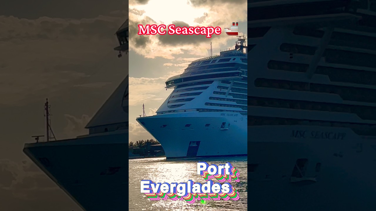 MSC Seascape 🚢 departs Port Everglades #msc #travel #cruise #travelvlog #cruiseship