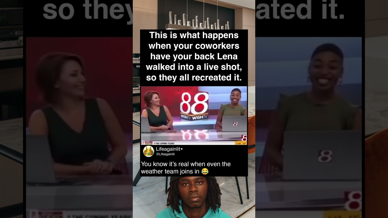 Вот что происходит, когда твои коллеги тебя поддерживают. Лена попала в кадр.