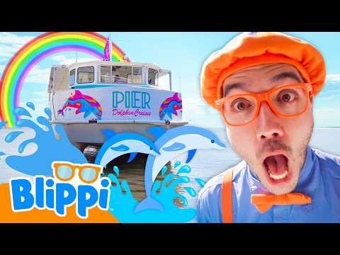 Can Blippi Find Dolphins on a Boat? 🐬⛵ Adventures on the Ocean!