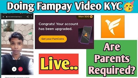 Fampay Video Kyc Live || Fampay Video Kyc || Fampay video kyc for teens