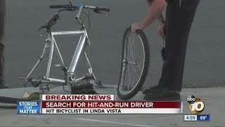 Police: Bicyclist runs stop sign, is hit by car