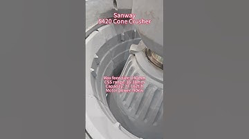 Sanway S420 Single Cylinder Cone Crusher, EC/C crushing chambers,S2800 Cone Crusher #conecrusher