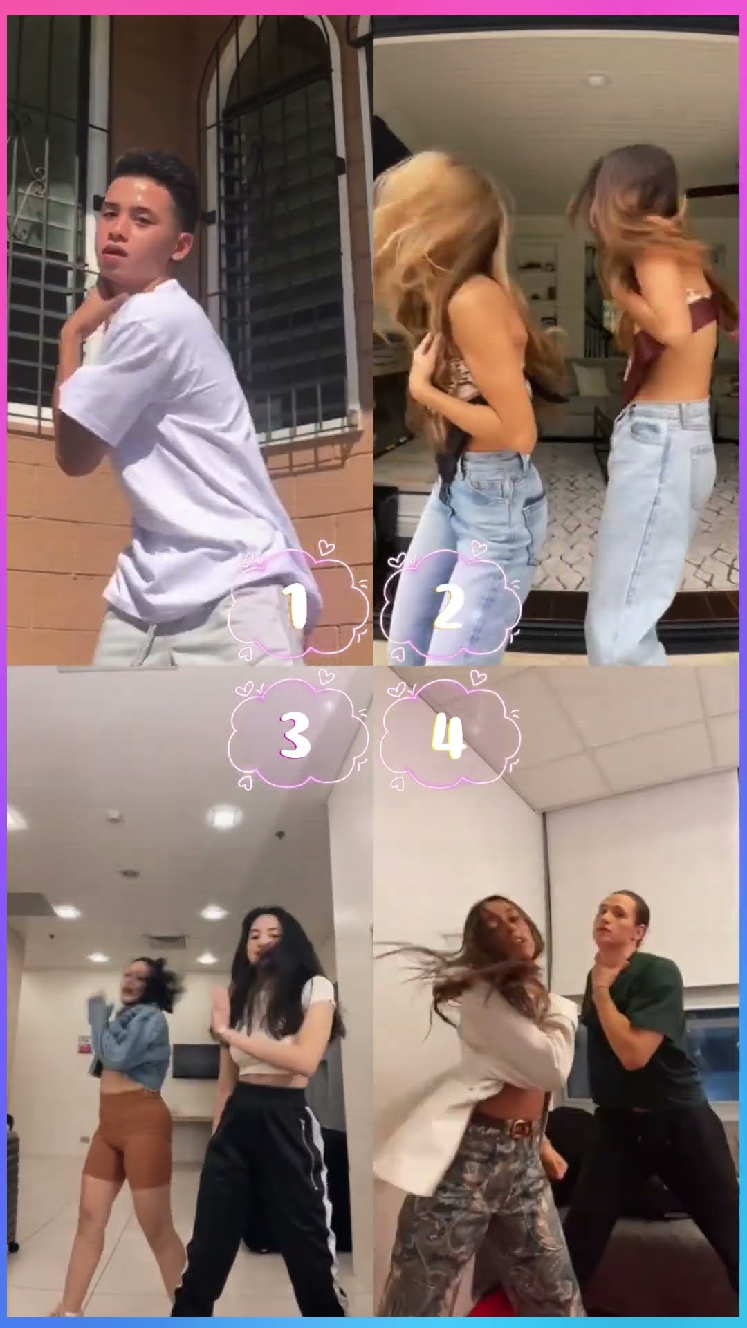 Clyde x Lexi x Jules x Giugiu #shorts #dance #tiktok #cute #funny #trend