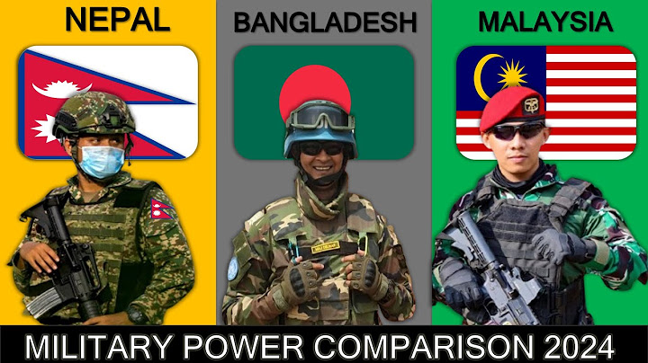 Nepal vs Bangladesh vs Malaysia Military power comparison 2024 | who is powerful military 2024 |