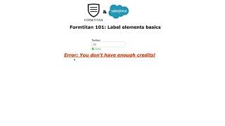 Label elements basics