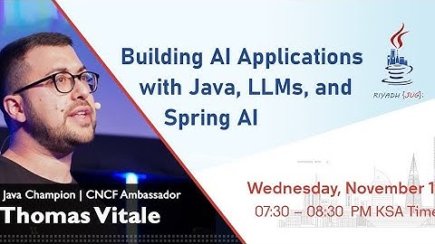 Building AI Applications with Java, LLMs, and Spring AI - by Thomas Vitale 📱