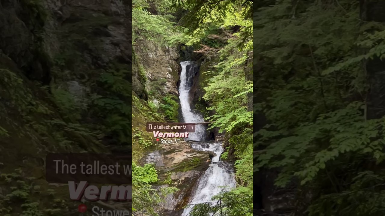 The tallest waterfall in Vermont?! 📍moss Glen falls