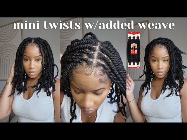 Easy Mini Twist w/added Hair Tutorial, no rubberbands crochet method