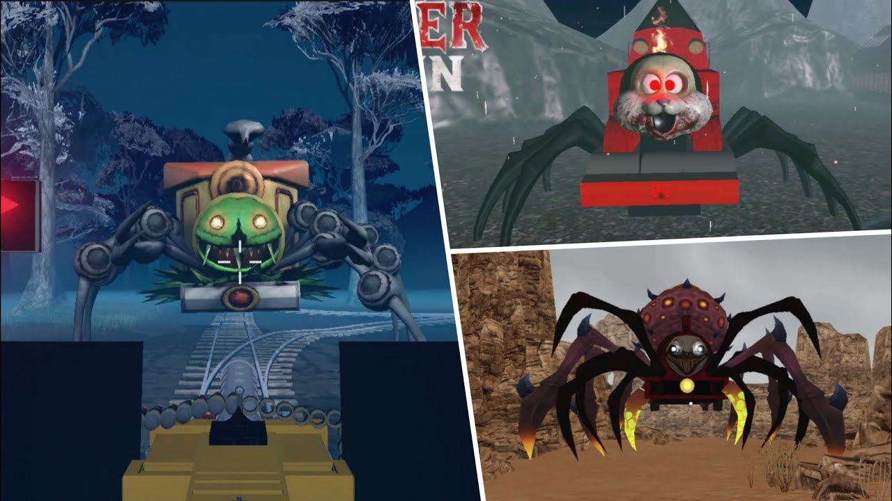 3 Scary Spider Train Choo