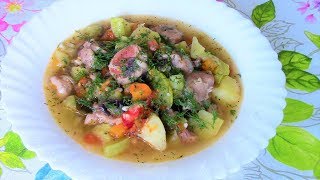 Не жарю и не парю, а складываю все в кастрюлю и медленно варю.Томленые овощи с мясом. Не жарю и не парю, а складываю все в кастрюлю и медленно варю.Томленые овощи с мясом.