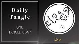 Daily Tangle -  BEBO   |How to draw...|