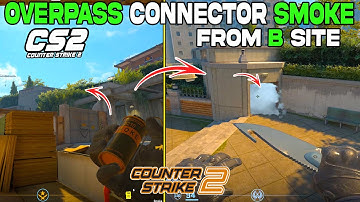 You Can SMOKE Mid CONNECTOR From B Site in CS2 Overpass