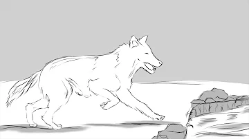 Animatic - wolf chase scene - pursuit and escape