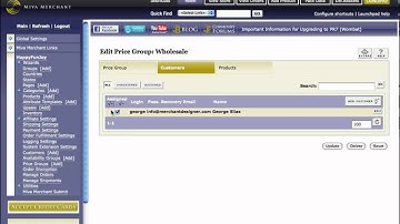 Price Groups - Miva Merchant Tutorial