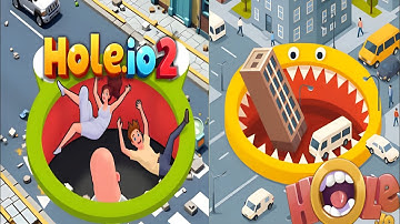 🔥Hole.io 🆚 Hole.io-Satisfying ASMR Gameplay Showdown on Android & iOS❌ #gaming #ios