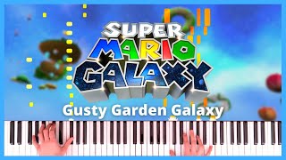 Gusty Garden Galaxy - Super Mario Galaxy // Piano Cover (+ Sheet Music) видео