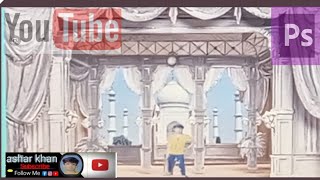 WE LEARN .HOW TO EDIT TAJ MAHAL IN BACK GROUND ISCREEN AND EDIT PICTURE .IN TUTORIAL PHOTOSHOP. screenshot 3