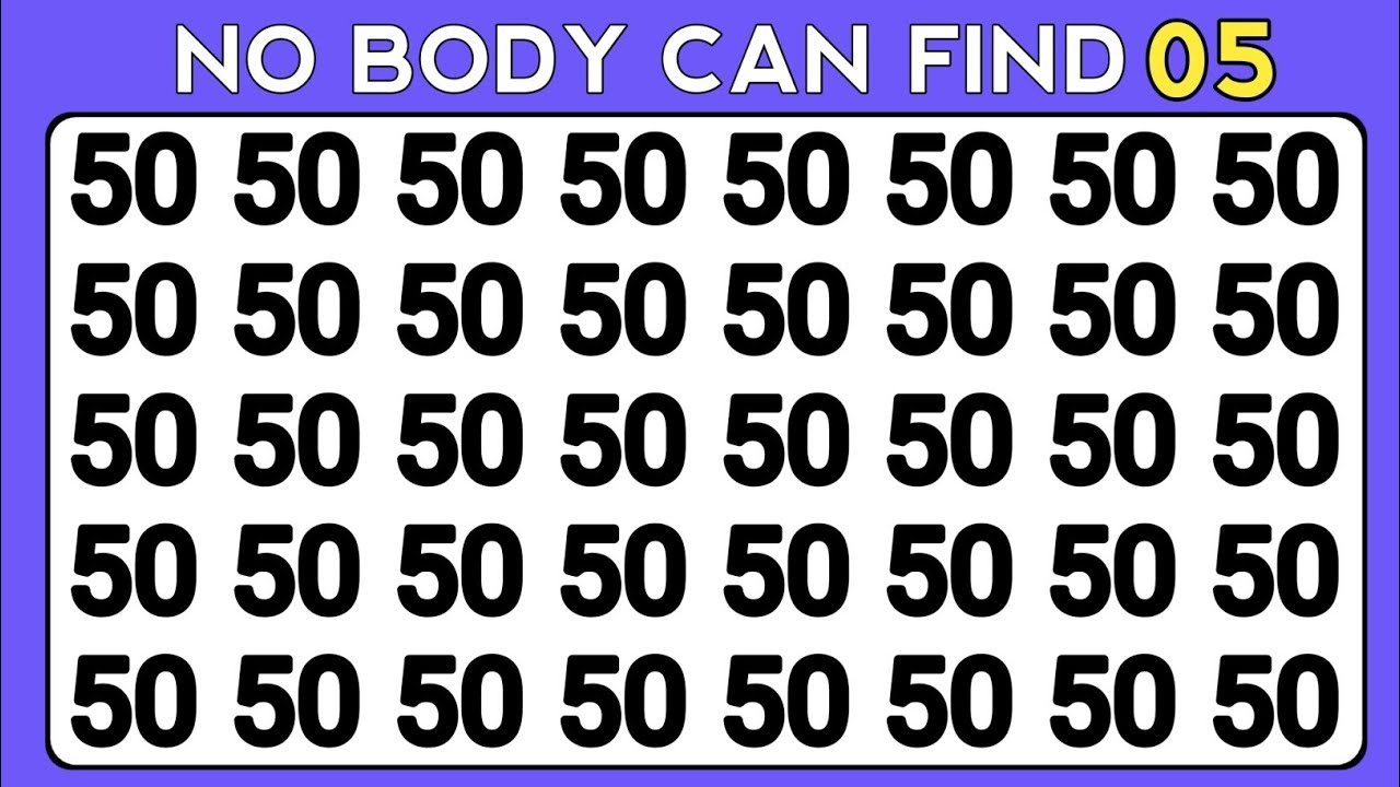 Find The Odd One Out - Number and Letter Advance Edition | Observation ...
