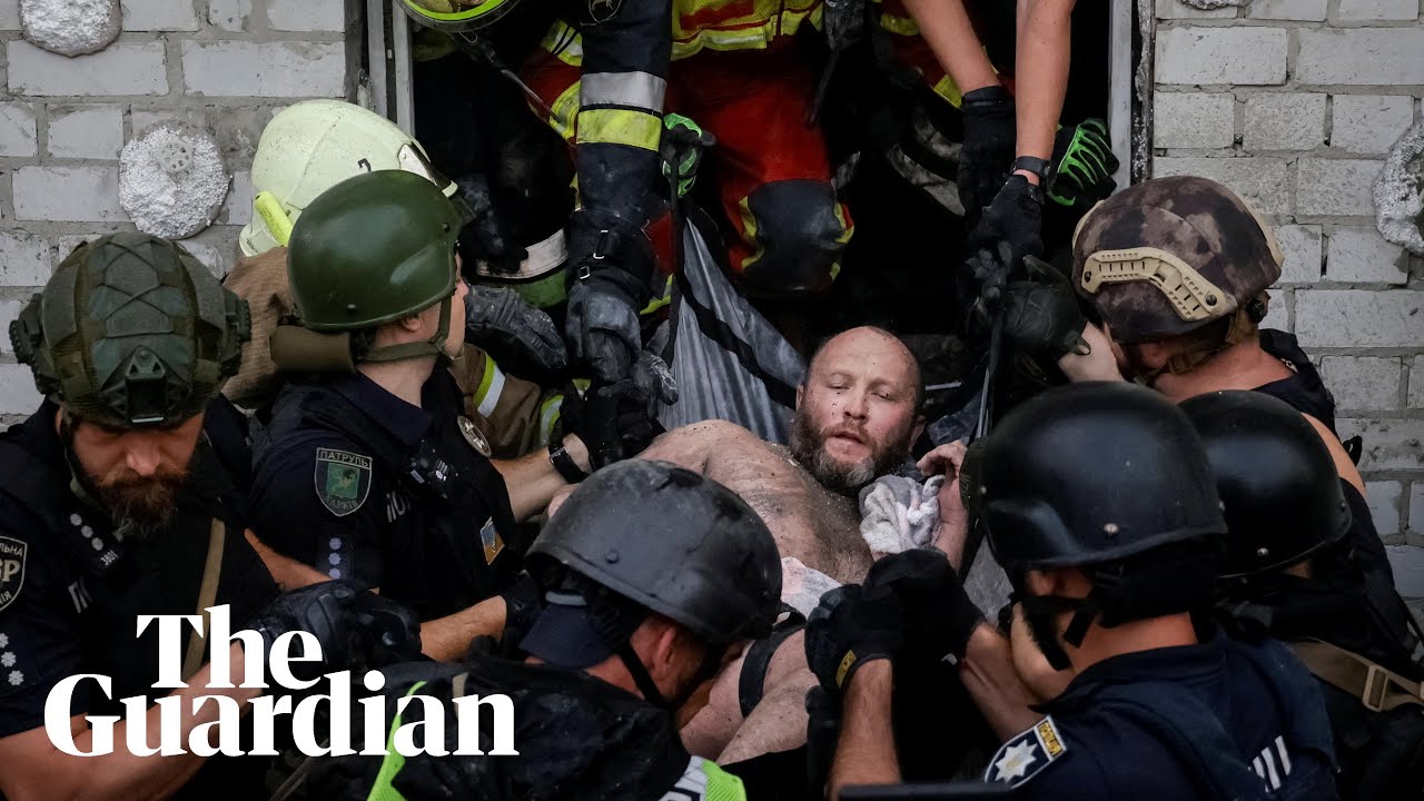 Five killed as Russia strikes residential building in Kharkiv before peace talks