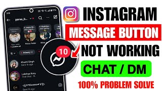 instagram dm button not working today | instagram chat message box not working today | insta msg box