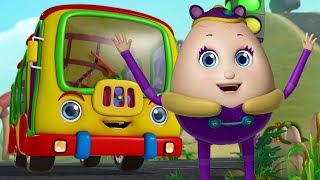 Wheels On The Bus - Humpty Dumpty Bus Ride | Rhymes And Baby Songs | Infobells