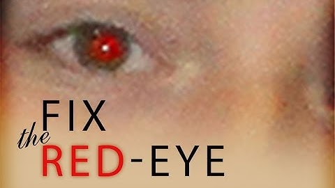 How to remove Red-Eye using Photoshop - Memorial Productions