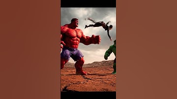 Hulk Saves the Girl – Red Hulk Rampage  #hulk #animecharacter #epicbattle #marvel #cinematicfight