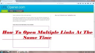 How to open multiple links at same time