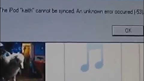 itunes wont let me sync music unknown error