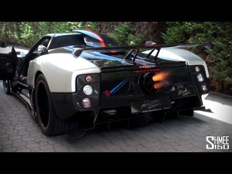 Pagani Zonda Cinque Roadster FLAMETHROWER!