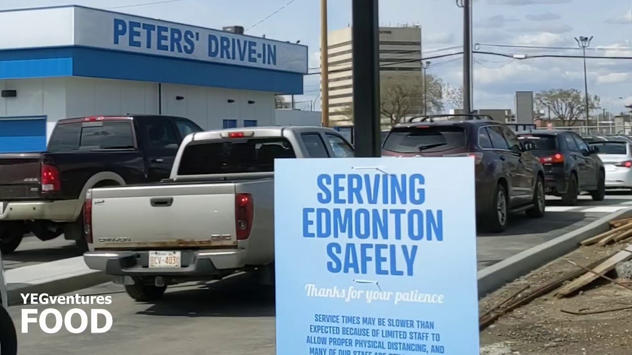 Peter Drive Peters' Drive-In Opens in Edmonton - YouTube