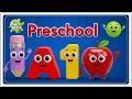 Preschool Learning activities for 3 year olds at home | Learn ABC Phonics Shapes Numbers Colors 🌈