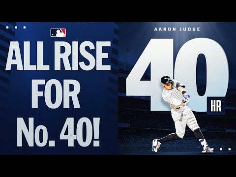 All Rise x 40 👨‍⚖️ | Aaron Judge blasts his 40th home run of the year!