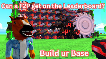 Can a F2P player get on the Leaderboard in Build ur Base? #roblox #buildurbase